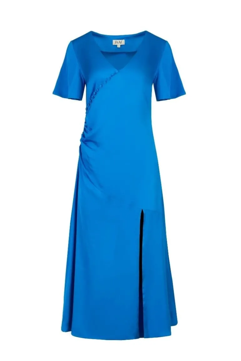 Dresses | Midi Dresses<CULT MIA GATHERED MIDI DRESS Vivid Blue