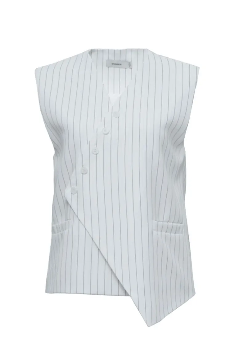 Jackets<CULT MIA VIVIEN TAILORED WAISTCOAT White