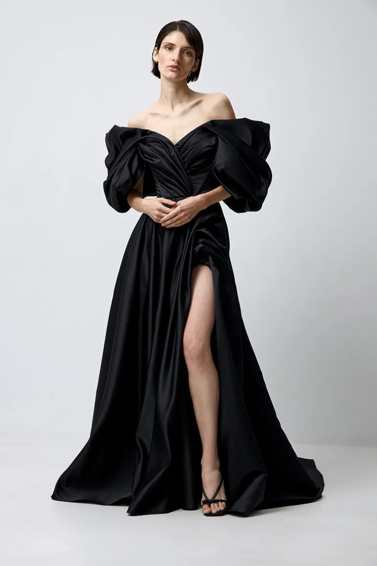 Dresses | Gowns<CULT MIA VOLUME SCULPTED DRESS IN Black