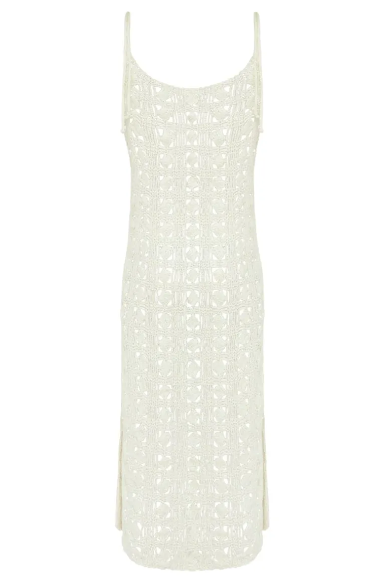 Dresses | Midi Dresses<CULT MIA CROCHET MIDI DRESS White