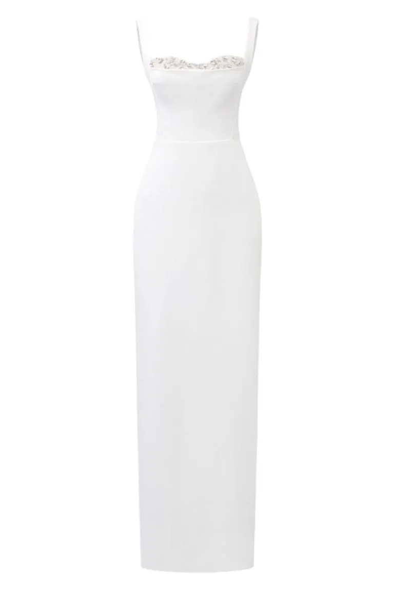 Dresses<CULT MIA JENSEN CRYSTAL BODYCON DRESS White