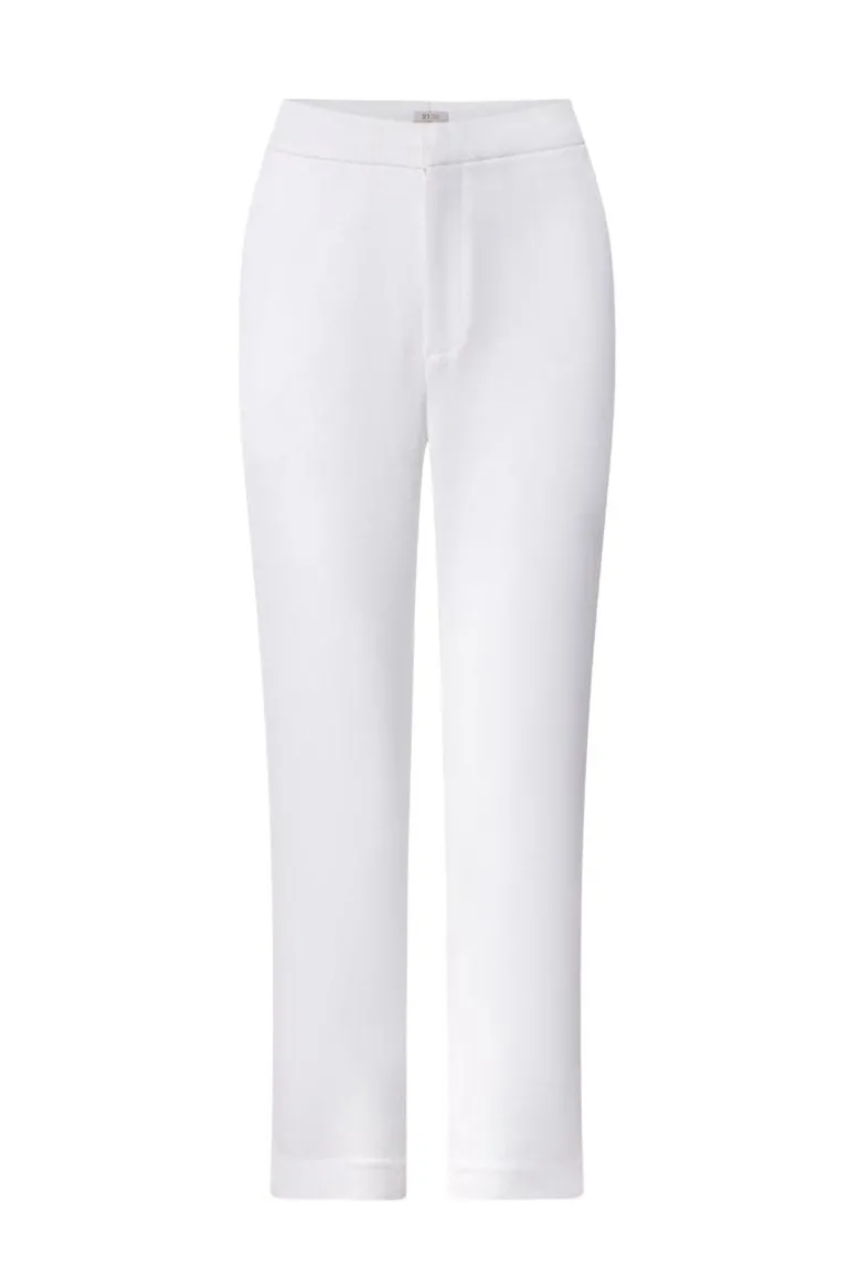 Pants<CULT MIA KATHRYN TAFFETA STRAIGHT PANTS White