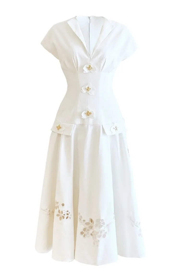 Dresses | Midi Dresses<CULT MIA SLEEVELESS SHIRT AND ORCHID FLARED MIDI DRESS White