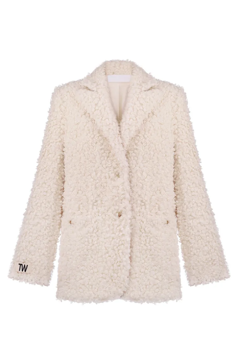 Jackets<CULT MIA YORK BOUCLE JACKET White