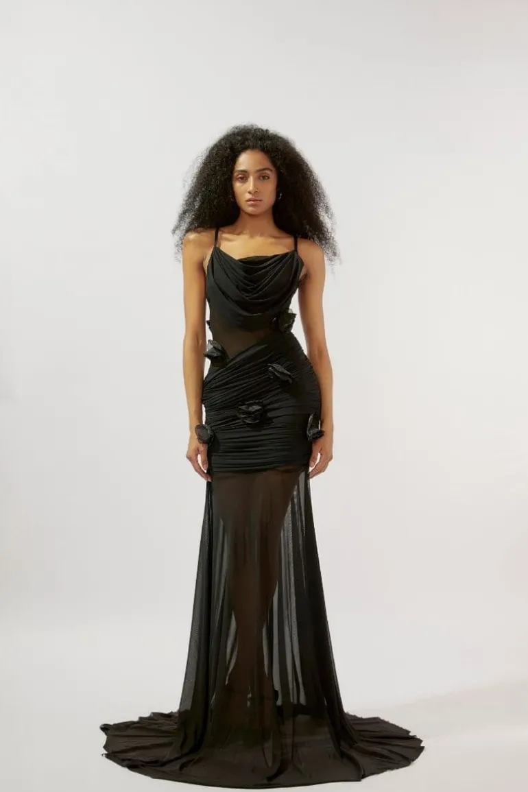 Dresses | Gowns<CULT MIA WILLOW COWL NECK GOWN Black