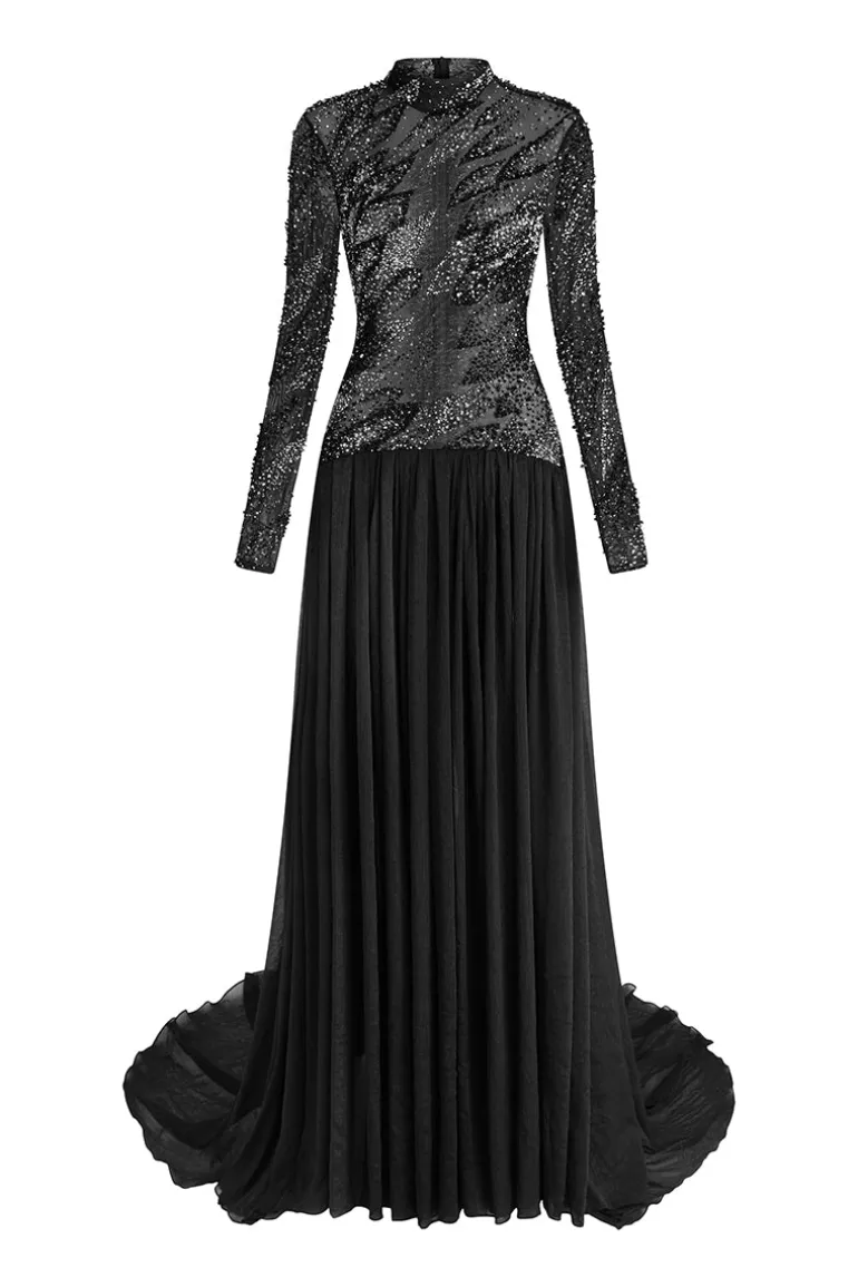 Dresses | Gowns<CULT MIA WINGED GRACE GOWN IN Black