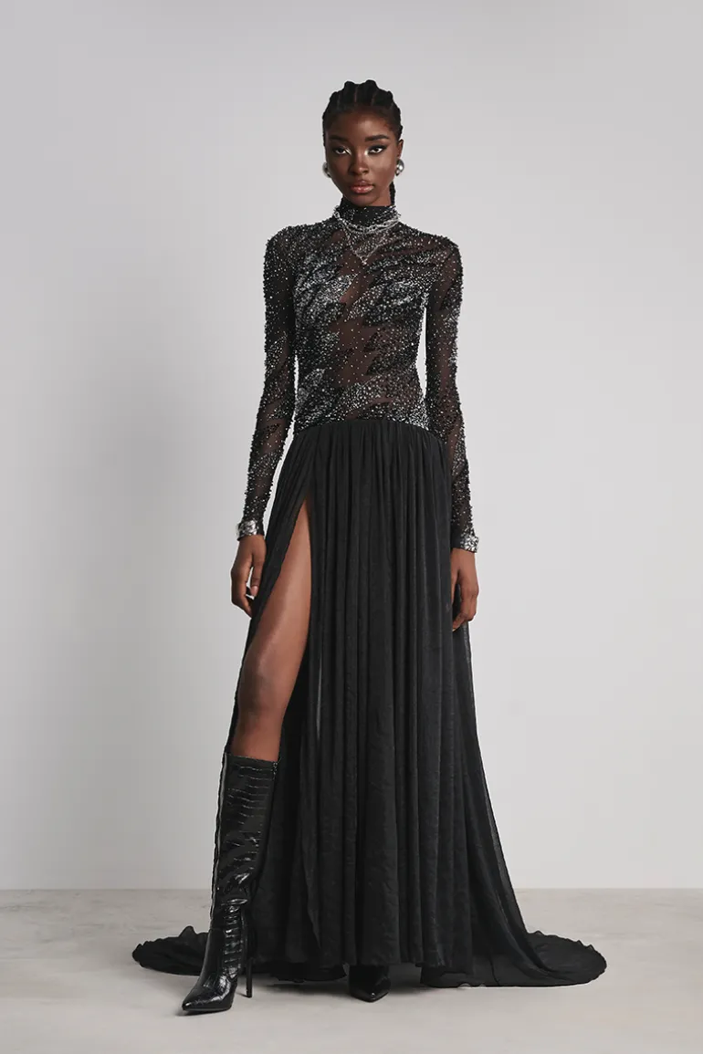 Dresses | Gowns<CULT MIA WINGED GRACE GOWN IN Black
