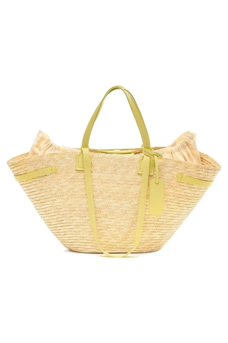 Shoulder Bags<CULT MIA YELLOW SUMMER BAG Beige/Yellow